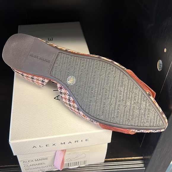 NWT ALEX MARIE clarabel houndstooth d’orsay flat women’s size 5 office flats - Picture 2 of 3